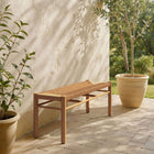 Zuo Iska Bench - Natural-Furniture Colour: Natural