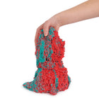 Kinetic Sand Mold N Flow-1.5lbs kinetic sand & 3 tools: Use your Red & Teal Kinetic Sand and included tools to create mesmerizing sand effects! Experiment with the dome, cutter and scoop as you spark creativity!