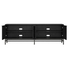 Hudson&Canal Montello TV Stand for TV's up to 78" - Black Grain-Clean with a soft, dry cloth and no harsh chemicals or abrasive cleaning materials