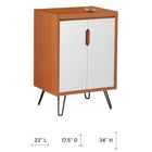 Modway Energize 24" Bathroom Vanity Cabinet - Cherry/White-9