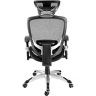 Staples Hyken Ergonomic Mesh Swivel Task Chair - Black-Adjustable seat and arm height, height- and angle-adjustable headrest, lumbar support, tilt tension, and tilt lock