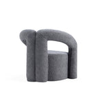 Manhattan Comfort Darian 32.68" Modern Boucle Upholstered Accent Chair - Grey - 2 Pack-Commercial Grade Tested with Weight Capacity of 440 Lbs
