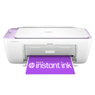 HP DeskJet 2842e Wireless All-in-One Printer Scanner Copier - Bright Lilac-PERFECT FOR HOME - From Canada's most trusted printer brand, the DeskJet 2842e lets you print to-do lists, letters, financial documents, recipes and more