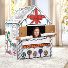 Bankers Box Gingerbread Playhouse-38" L x 32" W x 48" H