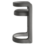 Modway Winslow Performance Velvet Bar Stool - Storm Gray-Dense Foam Padding