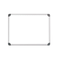 Quartet Euro Frame Magnetic Whiteboard - 24" x 36"-Dry-erase surface board doubles as magnetic bulletin board