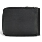 Champs Iconic Leather Zip Around Wallet - Black/Ivory-RFID Lining