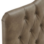 Modway Annabel Faux Leather Queen Headboard - Mushroom-7