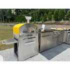 Kucht Napoli Outdoor Portable Propane Pizza Oven - Yellow-Turn your Kucht Napoli Pizza oven into a free-standing unit with the Kucht Outdoor Cart KNC200
