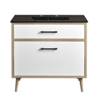 Modway Maverick 36" Bathroom Vanity - Black/Oak-9