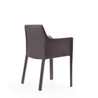 Manhattan Comfort Paris Modern Leatherette Upholstered Dining Chairs - Grey - Set of 6-30 Day Limited Manufacturer's Warranty