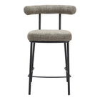 Zuo Kede Counter Stool - Green Tweed-Soft chenille fabric