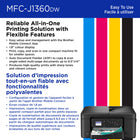 Brother Work Smart MFC-J1360DW Wireless Colour Inkjet All-in-One Printer-Page Gauge. Monitor your ink usage to help ensure you don’t run out
