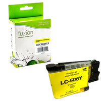 fuzion Brother LC506XLY Compatible Inkjet - High Yield - Yellow-Yellow