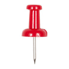 JAM Paper Colourful Push Pins - Red - 100 Pack-Used to pin important papers or pictures to Bulletin Boards, Cork Boards, Calendars, and Walls