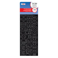 Creative Start Vinyl Self-adhesive Letters - Numbers & Symbols - 1" - Black - 256 Characters Per Pack-Letters and numbers set is perfect for creating signs and project boards