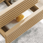 Modway Render 24" Wall-Mount Bathroom Vanity Cabinet - Oak-MDF and Particleboard