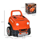 Qaba Kids Mechanic Truck Engine Playset Toy - Orange-Made of sturdy PP and ABS that is smooth, no sharp edges, splinter free 