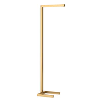Hudson&Canal Malin 52" Tall Integrated LED Floor Lamp with Metal Shade - Brass-On-trend modern design for your living room, office space, bedroom, or reading nook