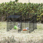 PawHut 18" H 22-Panel Small Animal Cage with Door-Confine your pet securely while providing ample room for play and relaxation 
