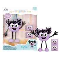 Glo Pals Light-Up Sensory Toy - Lumi Character-Includes 2 Light-Up Cubes made from 100% recycled plastic