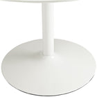 Modway Revolve Round Wood Dining Table - White-Ideal for home dining