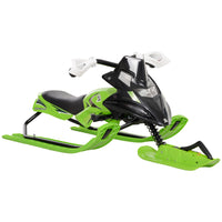 Soozier Kids Snow Racer Sled with Padded Rubber Seat - Green-Snow racer with solid material in modern and fashionable design 