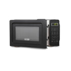 Commercial Chef 0.7 cu. ft. 700W Countertop Microwave - Black-Impressive Features: When it comes to countertop microwave ovens, our black microwave is superior with 700 watts of power, a child safety and door lock, turntable, and 0.7 cu. ft. capacity.