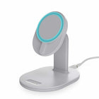 Otterbox Wireless Charger Stand for MagSafe 7.5W - White/Lucid Dreamer-15W Qi wireless charger delivers optimal 7.5W charging speeds