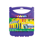 Crayola Clicks Carrying Case Art Set-Crayola clicks all-in-one art set: includes 6 clicks retractable washable markers, 6 clicks mechanical coloured pencils, 12 pencil refills (2 per colour), 40 paper sheets & 1 durable carrying case.