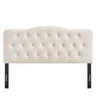 Modway Annabel Stain-Resistant Performance Velvet King Headboard - Alabaster-Assembly Required
