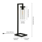 Hudson&Canal Malva 26" Tall Table Lamp with Glass Shade - Blackened Bronze/Seeded-8