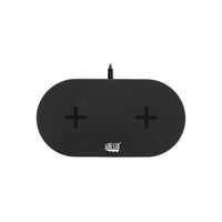 Adesso Dual 15W Qi Wireless Fast Charging Pad-Dual 2-coil design for simultaneous charging of two Qi-enabled devices