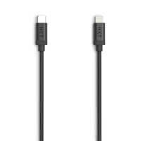 NXT Technologies 6 ft. Braided  Lightning  to USB-C Cable - Black-Braided USB-C charging cable resists snags and tangles