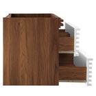 Modway Render 36" Wall-Mount Bathroom Vanity Cabinet - White/Walnut-8