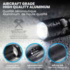 Bell+Howell Taclight High Lumens Waterproof Tactical Flashlights - 3 Pack-Compact and lightweight: set of 3 lights each is 5.4 in x 1.6 in fits pocket, bag, or car great for camping, hiking, dog walks, outages, roadside repairs