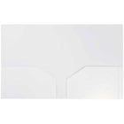 JAM Paper Heavy Duty Plastic Two-Pocket School Folders - White - 6 Pack-Colour: Lime Green