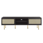 Modway Cambria 70" TV Stand - Black-Cable Management Holes