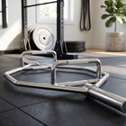MotionGrey Olympic Hex Trap Bar for Deadlifts and Strength Training - 140 cm - Silver-8