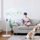 HOMCOM 51" H Pedestal Fan with Tilted Head and Timer for Bedroom - White-85-degree oscillation function direct exactly the air flow where you need it to 