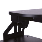 Rocelco 43" Hi-Lift Adjustable Desk Riser - Black-10.5" wide slot holds tablet or phone. 