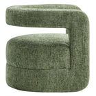 Modway Jaylin Upholstered Chenille Accent Chair - Basil-Sinuous Spring Support