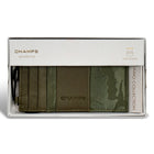 Champs Camo Leather Slim Cardholder - Green-Gift box included