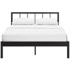 Modway Gwen Full Bed Frame - Brown-Reinforced Center Beam