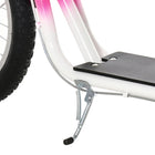 Aosom Kick Scooter for Kids Teen with Adjustable Handlebar 2 Brakes Basket - Pink-Colour: Pink, Black 