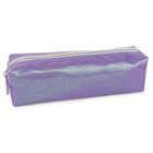 Fashion Stationery Glitter Pencil Case - 8.27" L x 2.17" W x 2.17" H - Purple-Ideal for holding pens, pencils and small accessories
