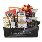 Dolce & Gourmando Grand Gourmet Gift Basket-Contents include a combination of sweets and savoury products