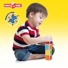 Geomag Magicube Free Building Set - MultiColoured - 64 Piece Set-This Magicube set is made up of 64 white-edged multicolor cubes.