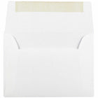 JAM Paper A6 Strathmore Invitation Envelopes - 4.75" x 6.5" - Bright White Wove - 50 Pack (STTW661I)-Size: A6 (4.75 x 6.5 inches)