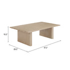 Zuo Duna Coffee Table - Natural-6